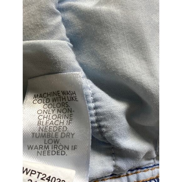 J. Jill Authentic Fit Slim Ankle Patchwork Jeans Womens Sz 14 Boho Closet Staple - Picture 9 of 10